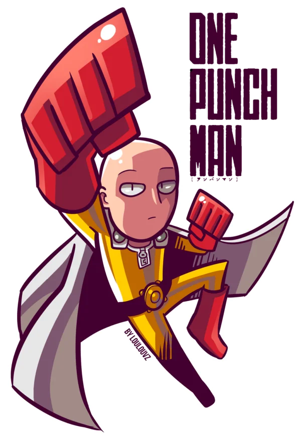 One-Punch Man Chibi Sticker PNG