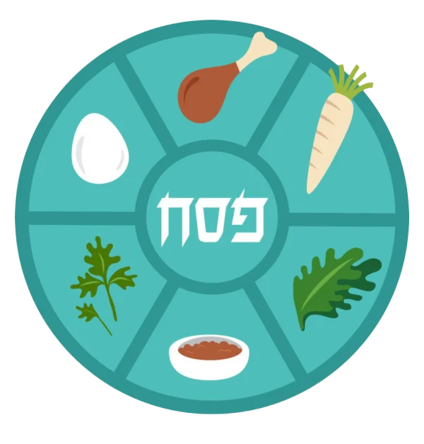 Passover Seder Plate Icon PNG Transparent Background