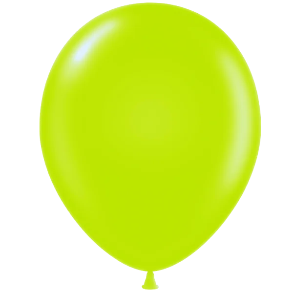 Lime Green Balloon PNG Transparent Background