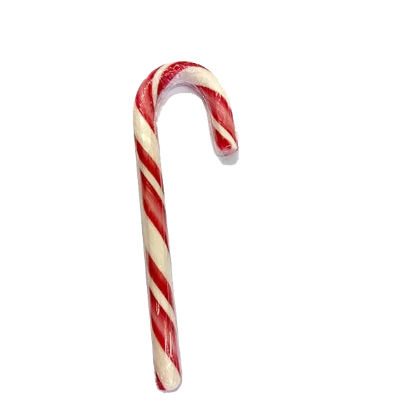 Red and White Candy Cane PNG Transparent Background