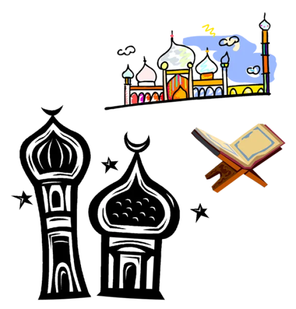 Islamic Religious Elements and Mosque PNG
