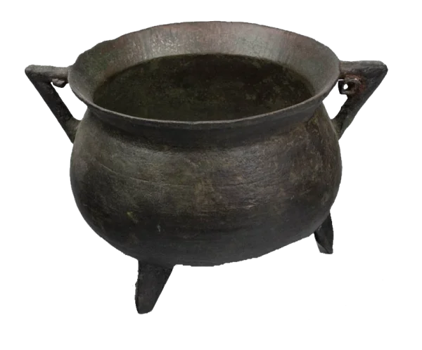 Vintage Metal Cauldron Pot PNG Transparent Background