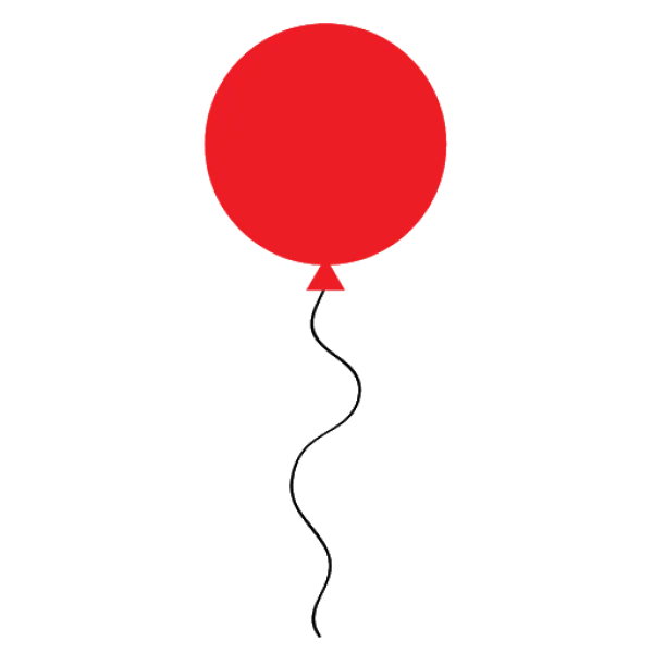 Red Balloon Transparent Background PNG