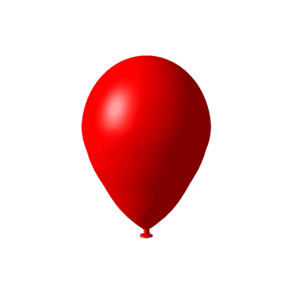 Red Balloon PNG Transparent Background
