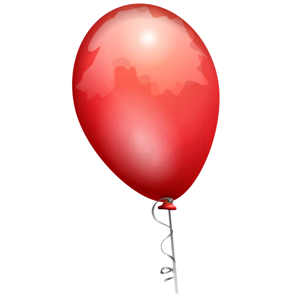 Red Party Balloon PNG Transparent
