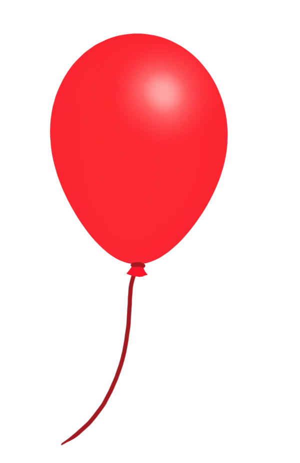 Red Balloon PNG Transparent Background
