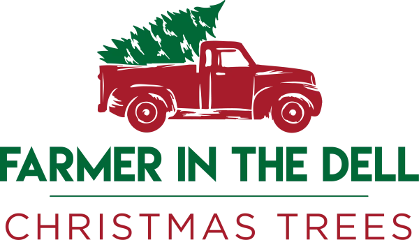 Farmer In The Dell Christmas Trees Logo PNG