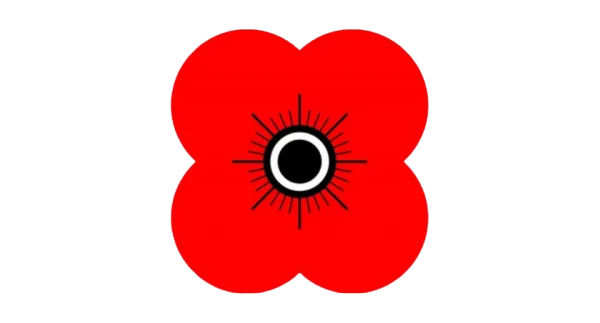 Red Remembrance Poppy Icon PNG Transparent