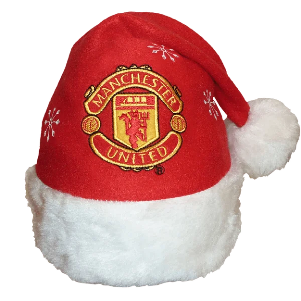 Manchester United Christmas Santa Hat PNG