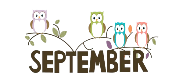 September Owls on Branch PNG Transparent Background