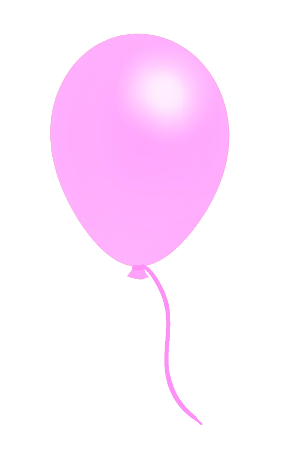 Pink Balloon PNG Transparent Background