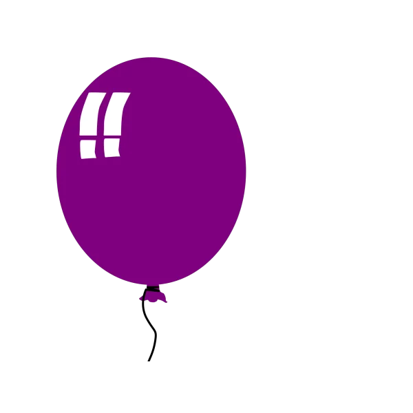 Purple Balloon PNG Transparent Background