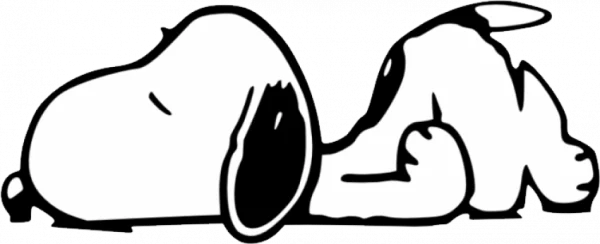 Snoopy Sleeping Transparent PNG