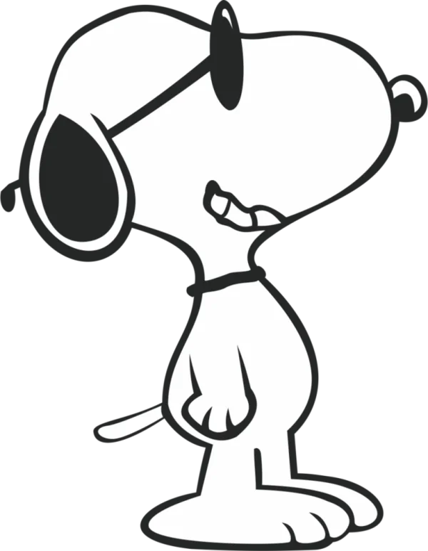 Snoopy Wearing Sunglasses PNG Transparent Background
