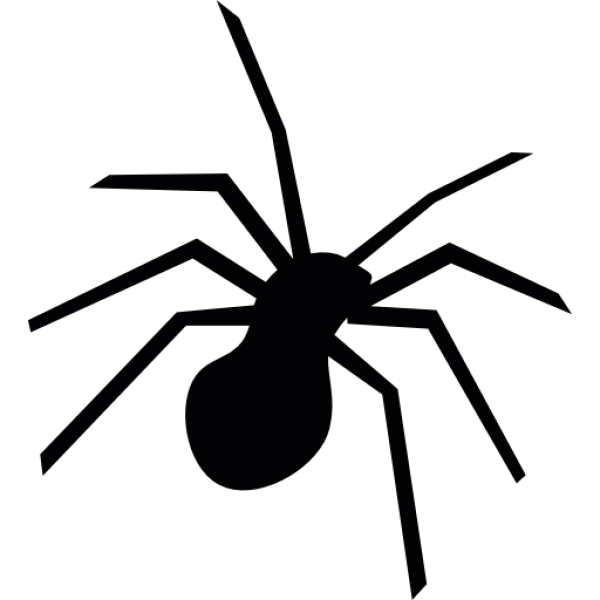 Spider Silhouette PNG Transparent Background