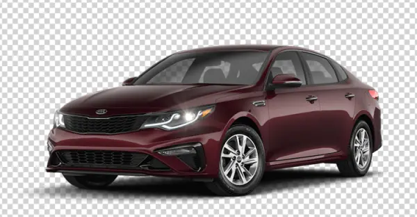 Maroon Kia Optima Car PNG Transparent Background