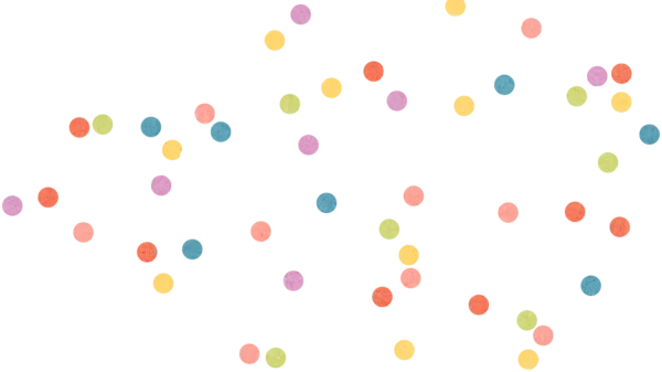 Watercolor Confetti Dots PNG Transparent Background