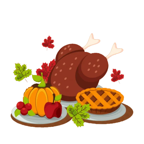 Thanksgiving Feast Celebration PNG Transparent