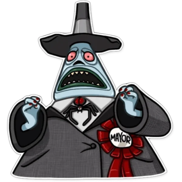 Nightmare Before Christmas Mayor PNG Sticker