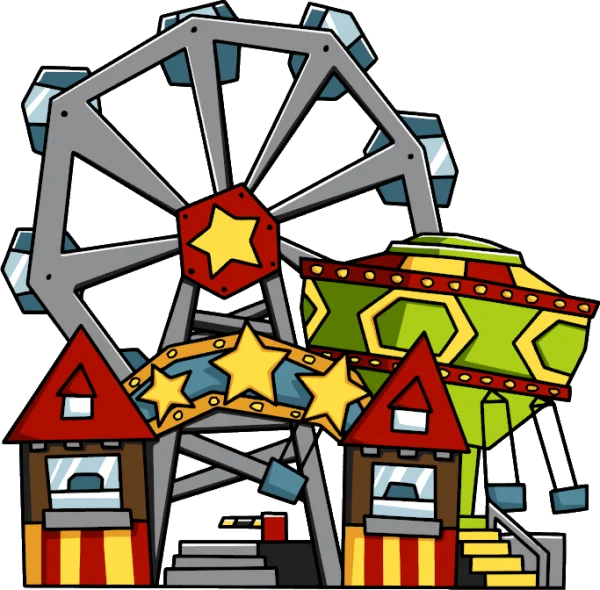 Cartoon Carnival Rides Transparent PNG