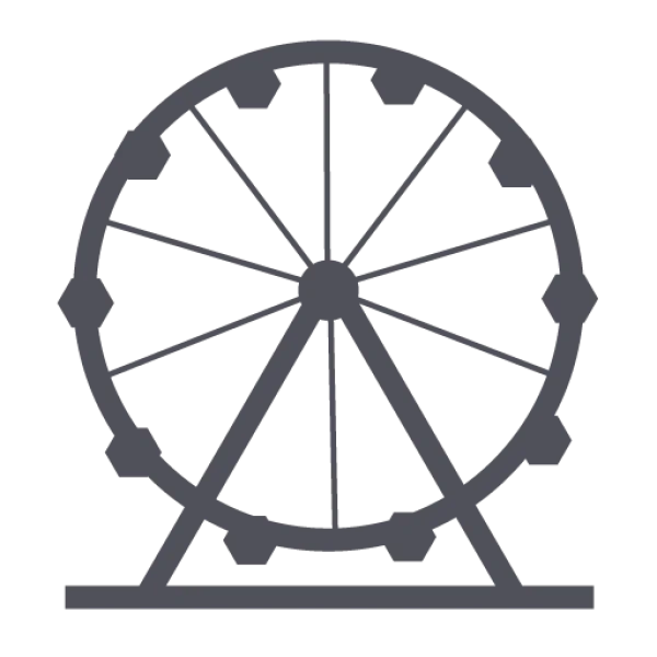 Ferris Wheel Icon PNG Transparent Background