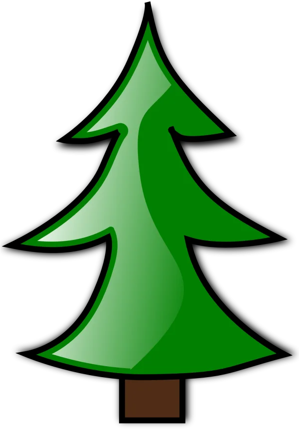Stylized Christmas Tree PNG Transparent Background