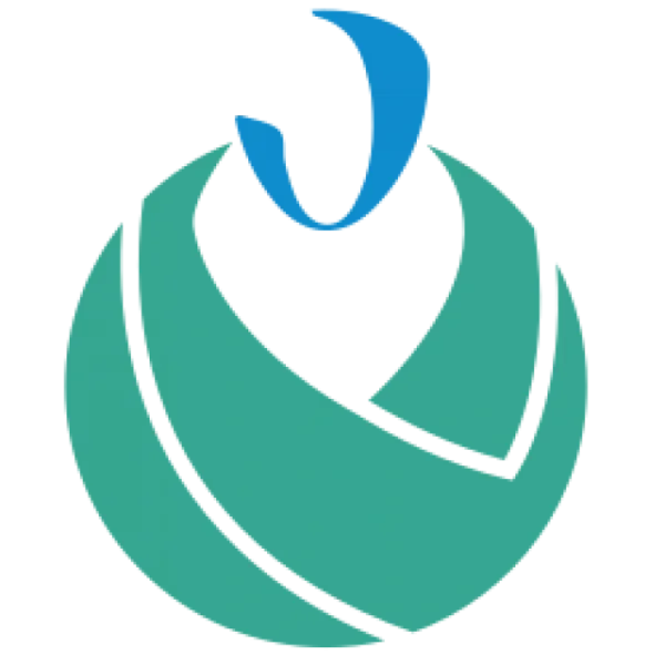 Abstract Teal and Blue Sphere Logo PNG