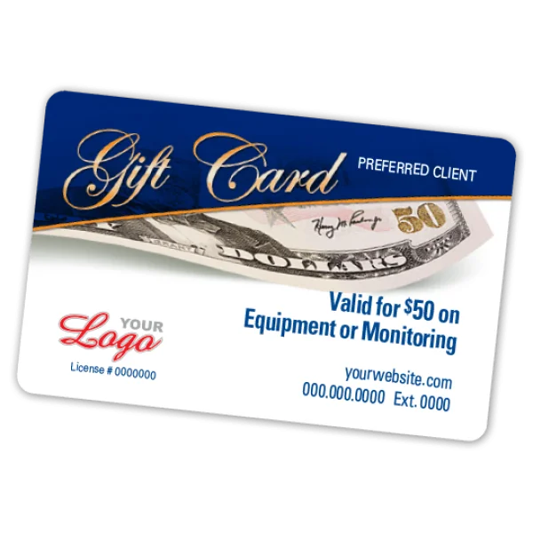 Customizable Gift Card PNG Transparent Background