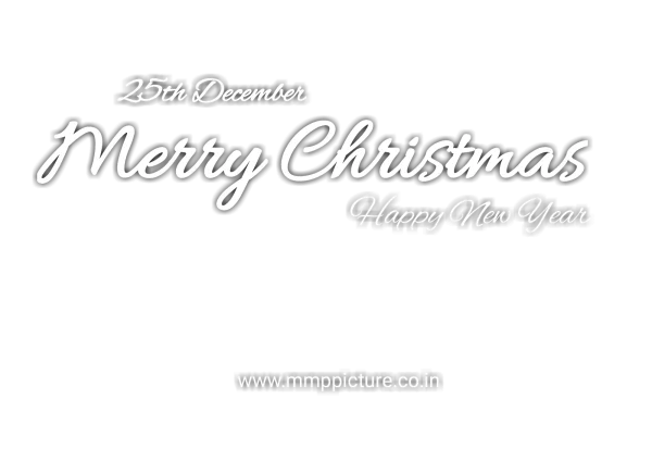 Merry Christmas Happy New Year Transparent Text PNG