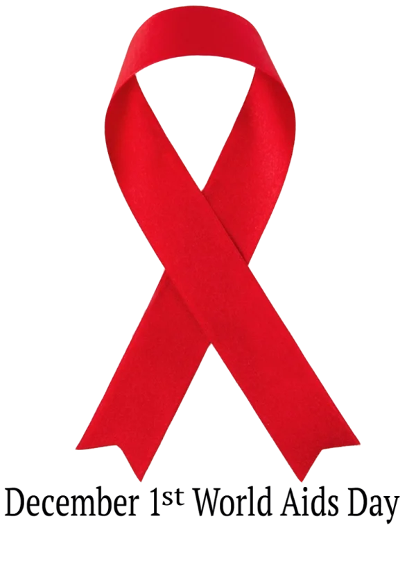 Red Awareness Ribbon PNG Transparent Background