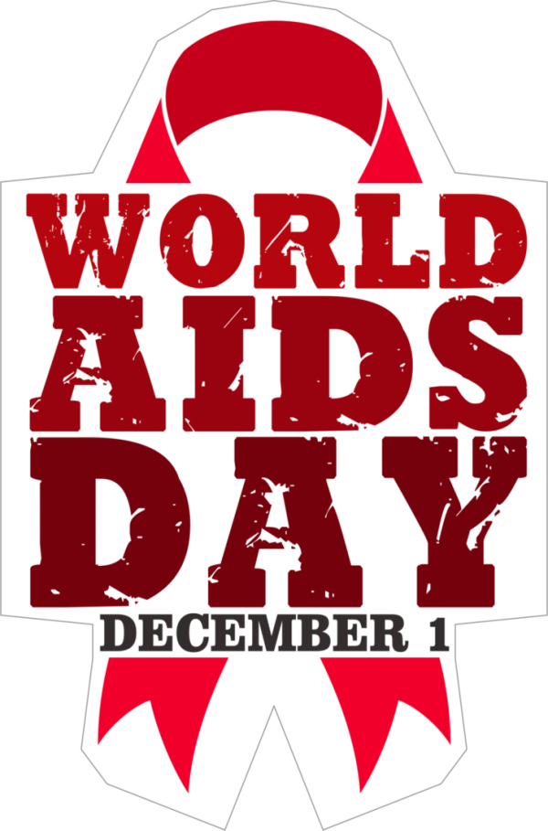 World AIDS Day Red Ribbon Logo PNG Transparent