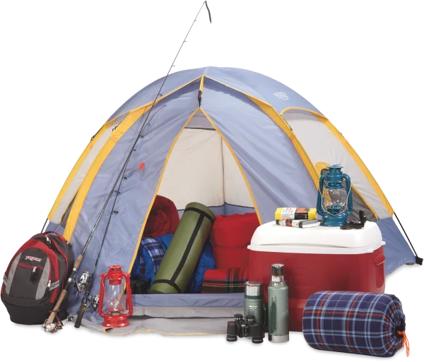 Comprehensive Camping Gear PNG Transparent Background