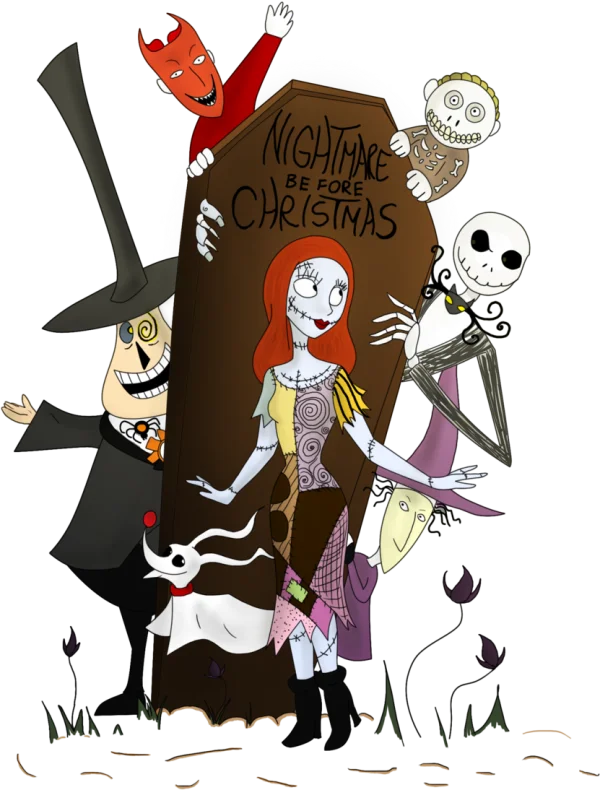 Nightmare Before Christmas Characters Group PNG