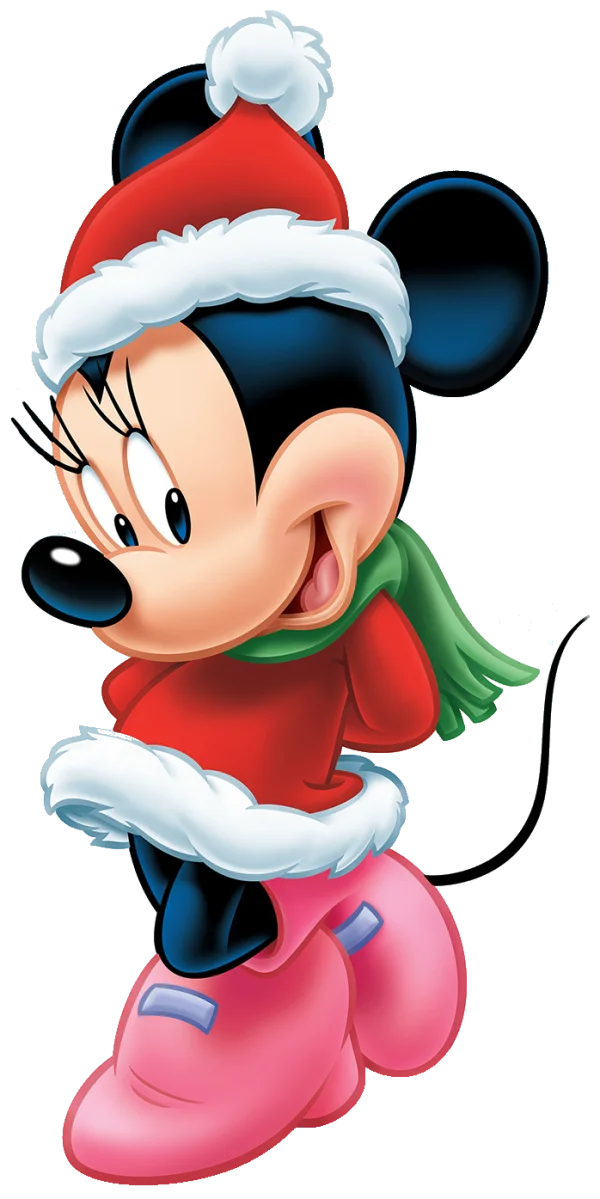 Minnie Mouse Christmas Outfit PNG Transparent Background