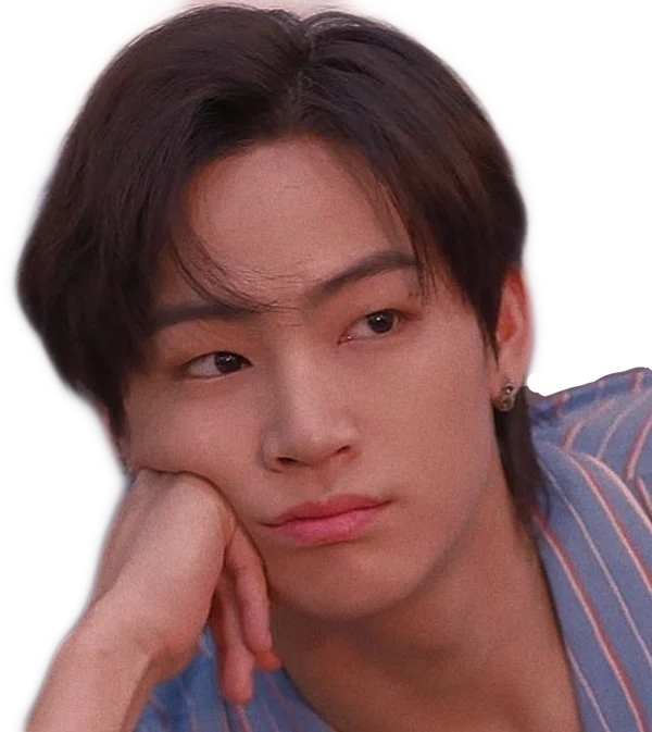 JB GOT7 Thoughtful Pose PNG Transparent Background