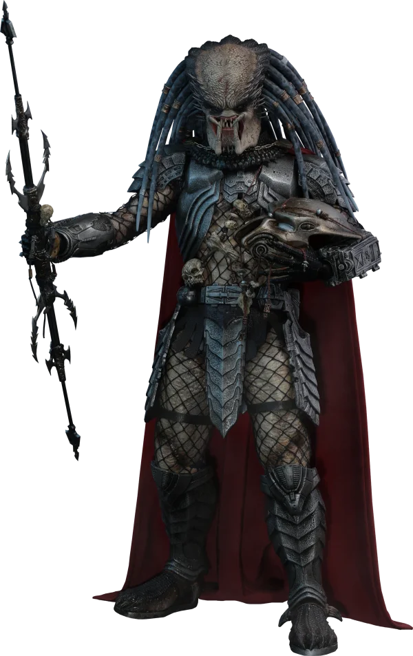 Predator Hunter with Spear PNG Transparent Background