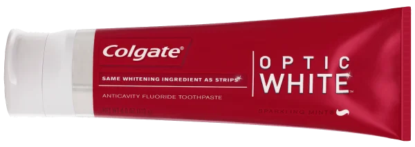 Colgate Optic White Toothpaste Tube Transparent PNG