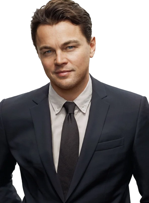 Leonardo DiCaprio in Suit PNG Transparent Background