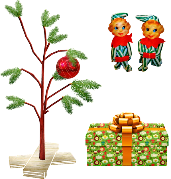 Christmas Holiday Elements PNG Transparent