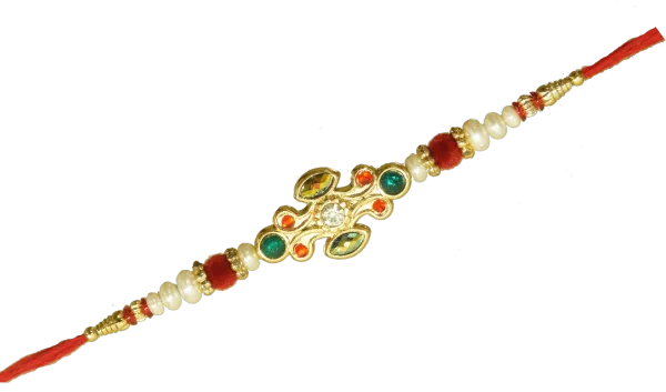 Ornate Indian Rakhi Bracelet PNG Transparent Background