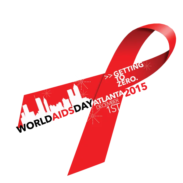World AIDS Day Red Ribbon Atlanta 2015 PNG