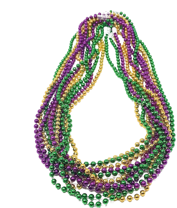 Mardi Gras Beads PNG Transparent Background