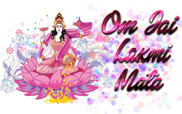 Om Jai Laxmi Mata Goddess Lakshmi PNG