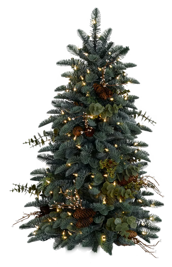 Decorated Christmas Tree PNG Transparent Background