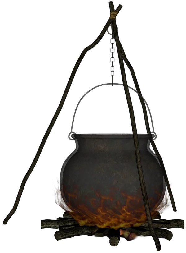 Campfire Cooking Pot PNG Transparent Background
