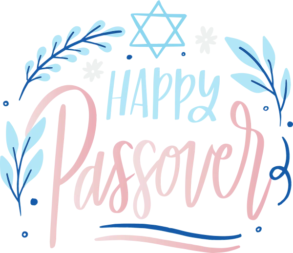 Happy Passover Greeting with Star of David PNG