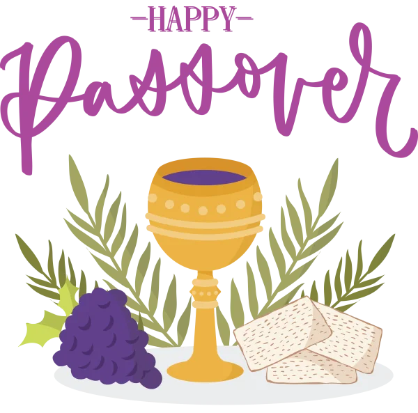 Happy Passover Celebration Elements PNG