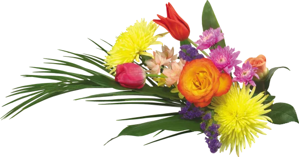 Colorful Floral Bouquet Transparent PNG