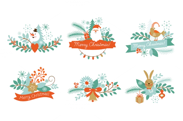 Christmas Holiday Illustrations PNG Pack