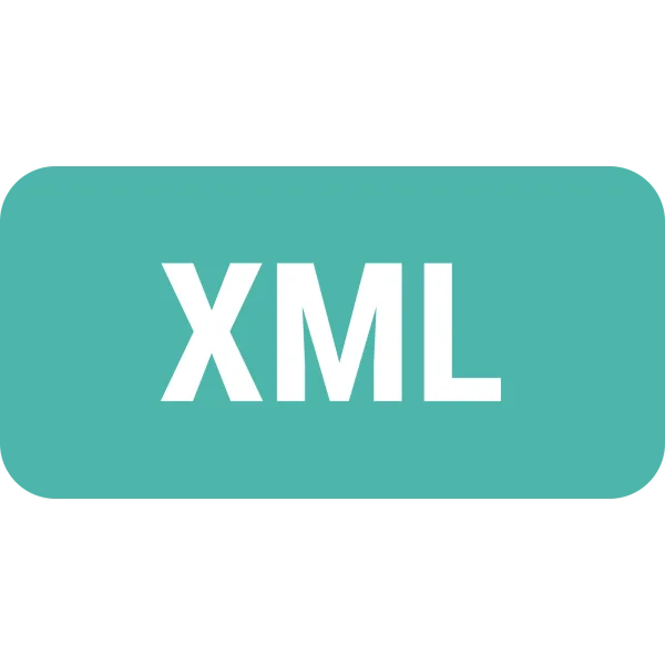XML Logo Icon PNG Transparent Background